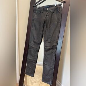 MARC BY MARC JACOBS 97% Cotton Black Shiny Jeans (US 26)